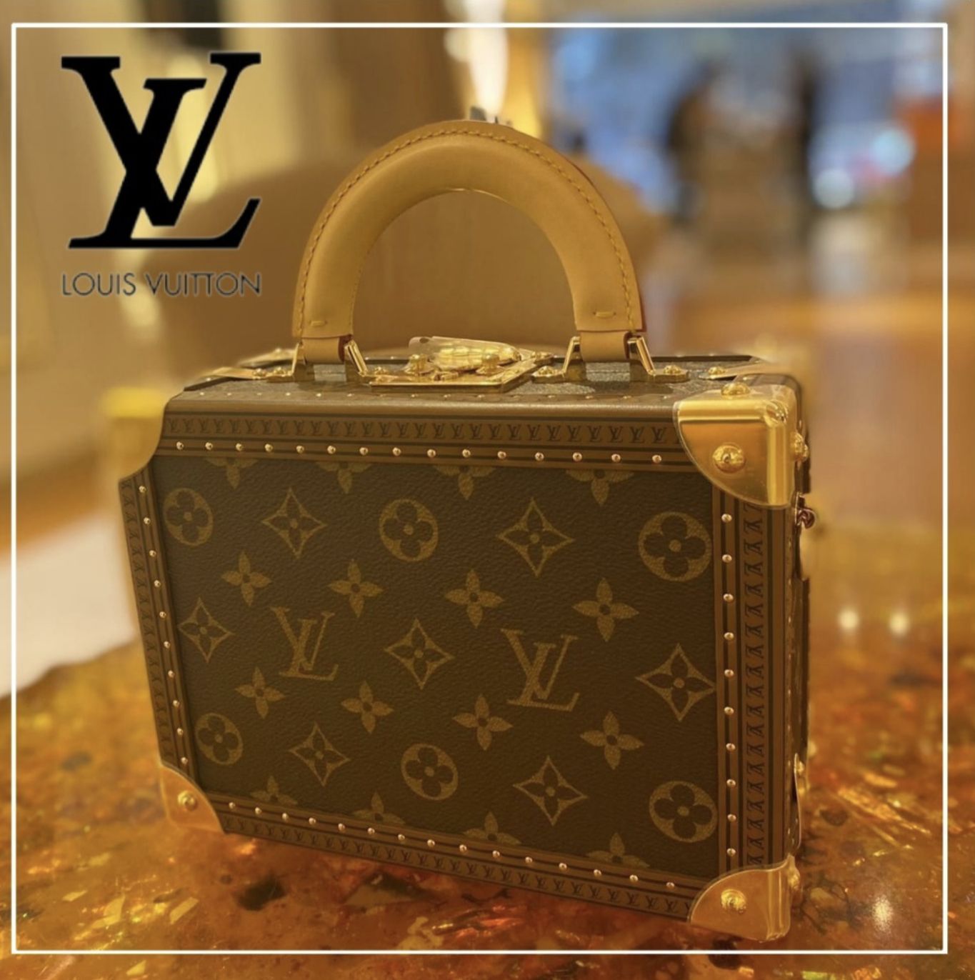 レア/存在感抜群！】ルイヴィトン スモールスーツケースバッグ (Louis