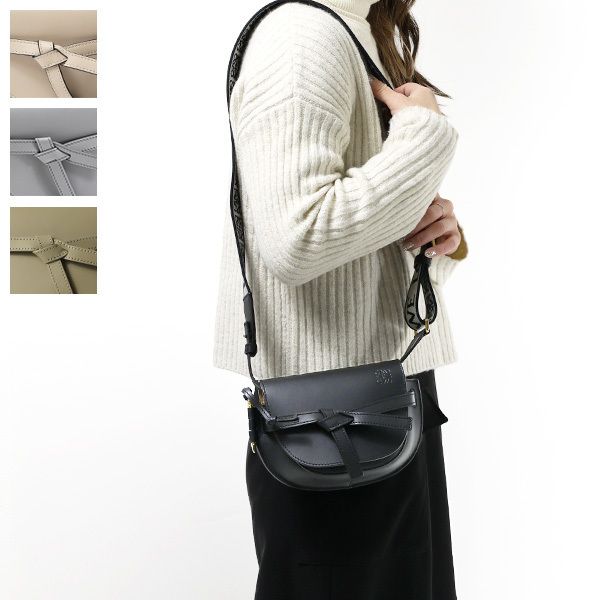 LOEWE ロエベ ゲートデュアルバッグ ショルダーバッグ 本革 ロゴ