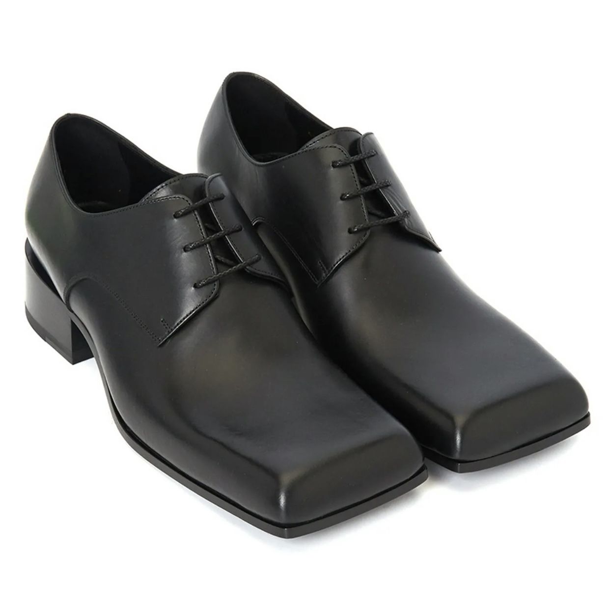 関税込み】☆BALENCIAGA☆ レザー ダービーシューズ ブラック