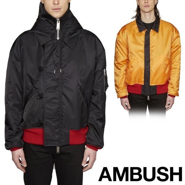 AMBUSH アンブッシュ リバーシブルナイロンジャケット ブラック