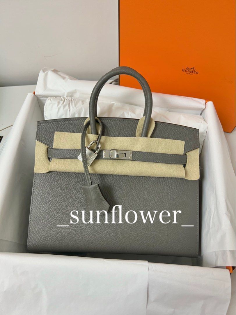 エルメス バーキン25 セリエ グリメイヤー/シルバー金具 (HERMES