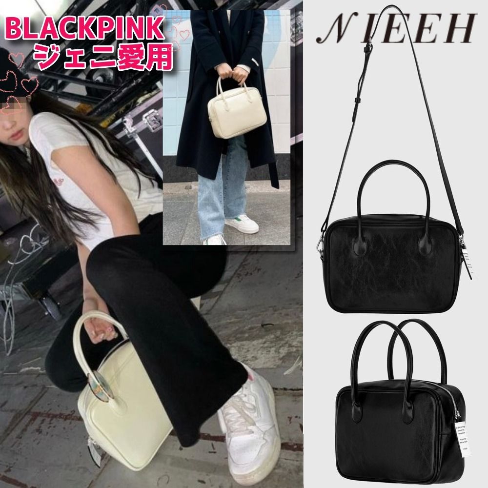 BLACKPINK ジェニ愛用☆NIEEH☆韓国☆送料込☆SQUARE BAG 2色 (NIEEH