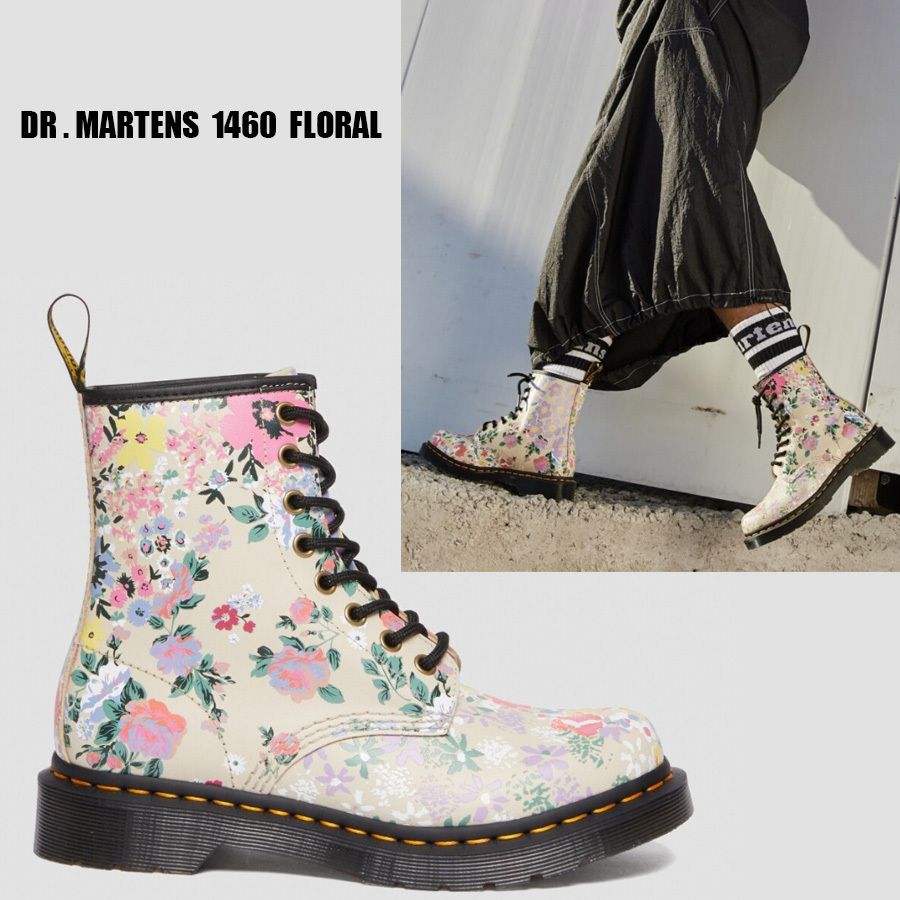 Dr Martens☆1460 FLORAL☆花柄 (Dr.Martens/ショートブーツ・ブーティ
