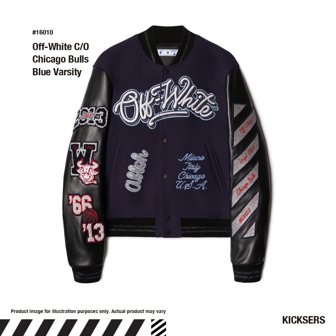 Off-White Chicago Bulls Blue Varsity シカゴブルズ スタジャン (Off