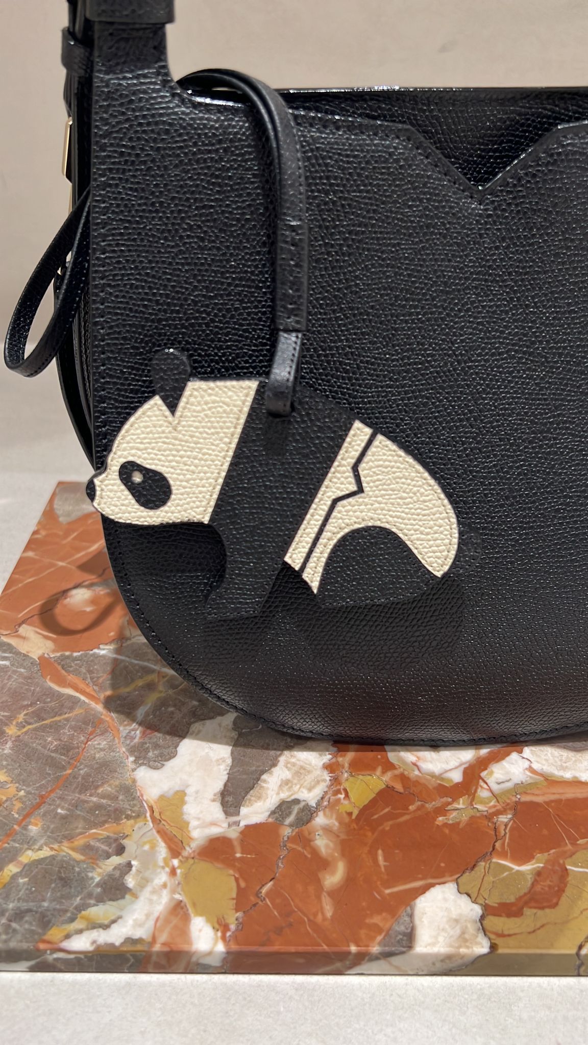 Valextra ヴァレクストラ パンダ チャーム バッグ アクセサリー