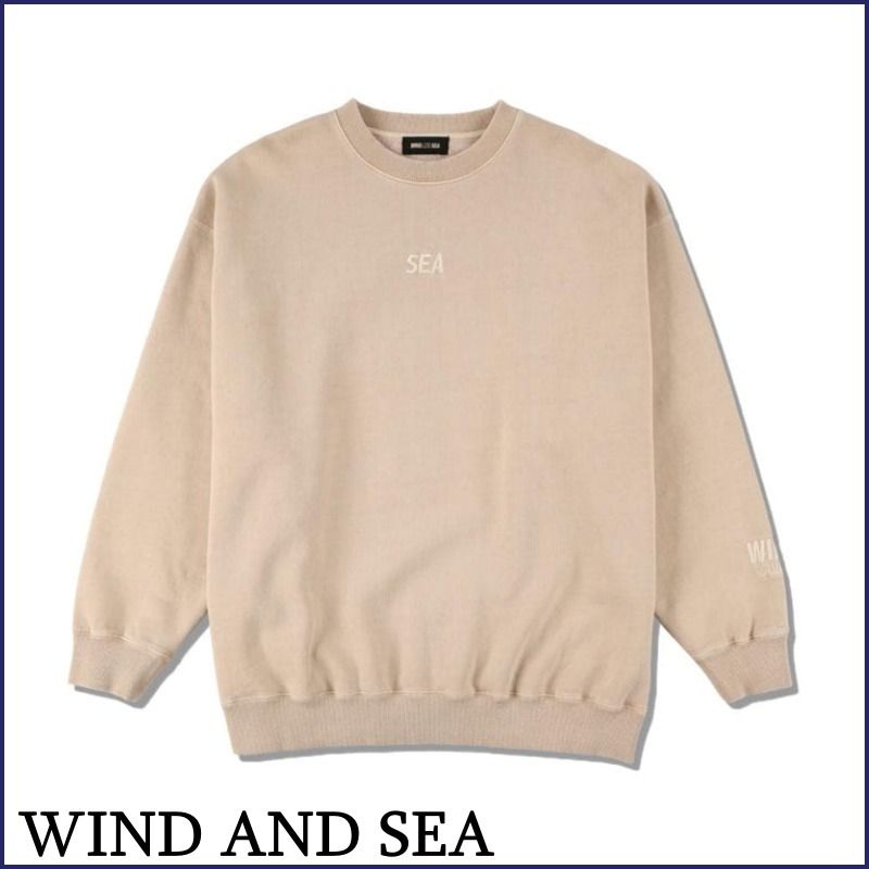 WIND AND SEA】PIGMENT DYE スウェット ‐Sand *送料込 (WIND AND SEA