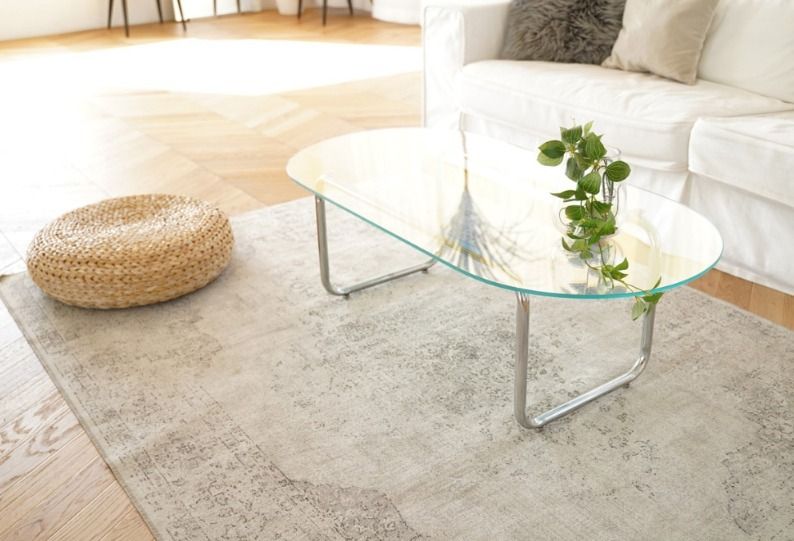 ヴィンテージ ミッドセンチュリー ガラス センターテーブル ビンテージ