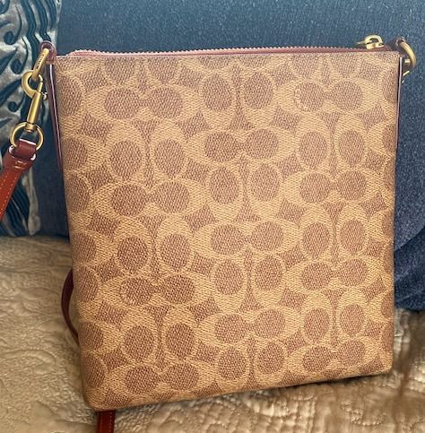 訳あり即発Coach Kittレキシー恐竜＆ロゴ柄クロスボディバッグ (Coach