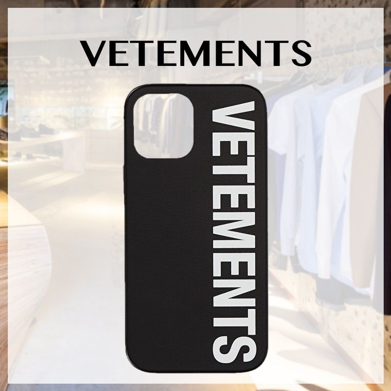 関税込 VETEMENTS ヴェトモン ロゴ IPhone 12 Pro 携帯ケース 黒