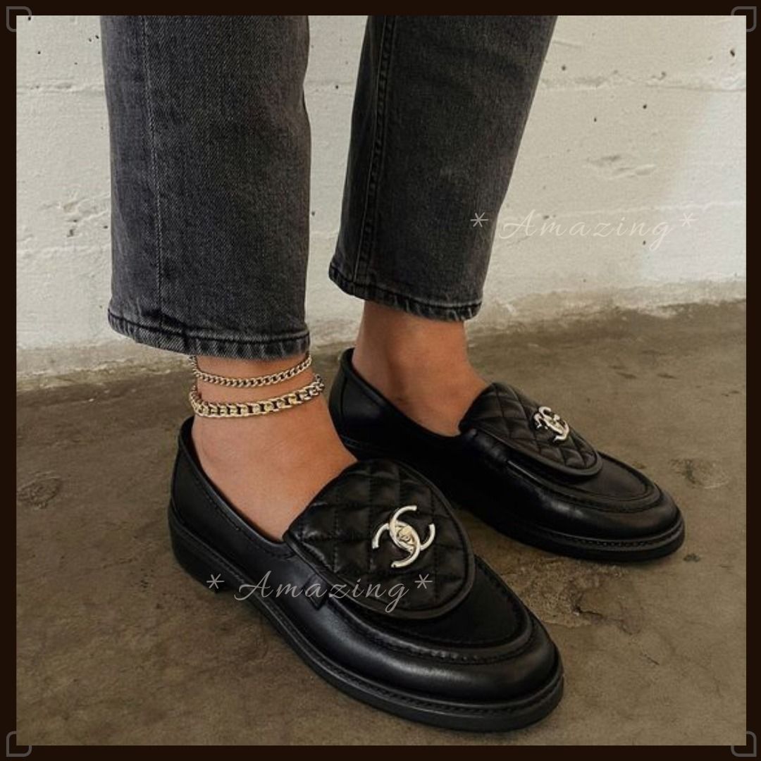 Chanel】大人気! おしゃれ CCターンロック ローファーG36646 (CHANEL