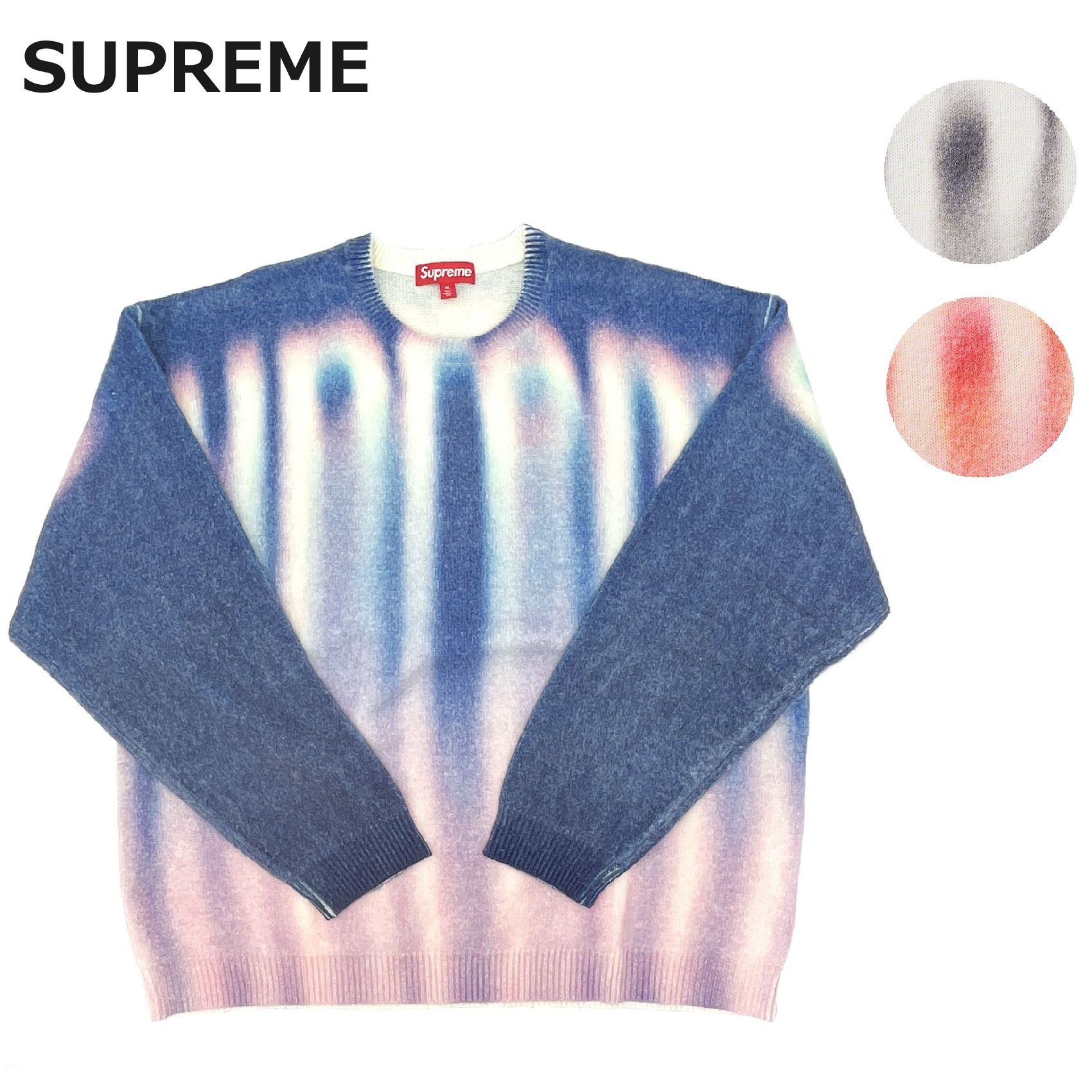 関税込 23AW 立ち上げ SUPREME BLURRED LOGO SWEATER (Supreme/ニット