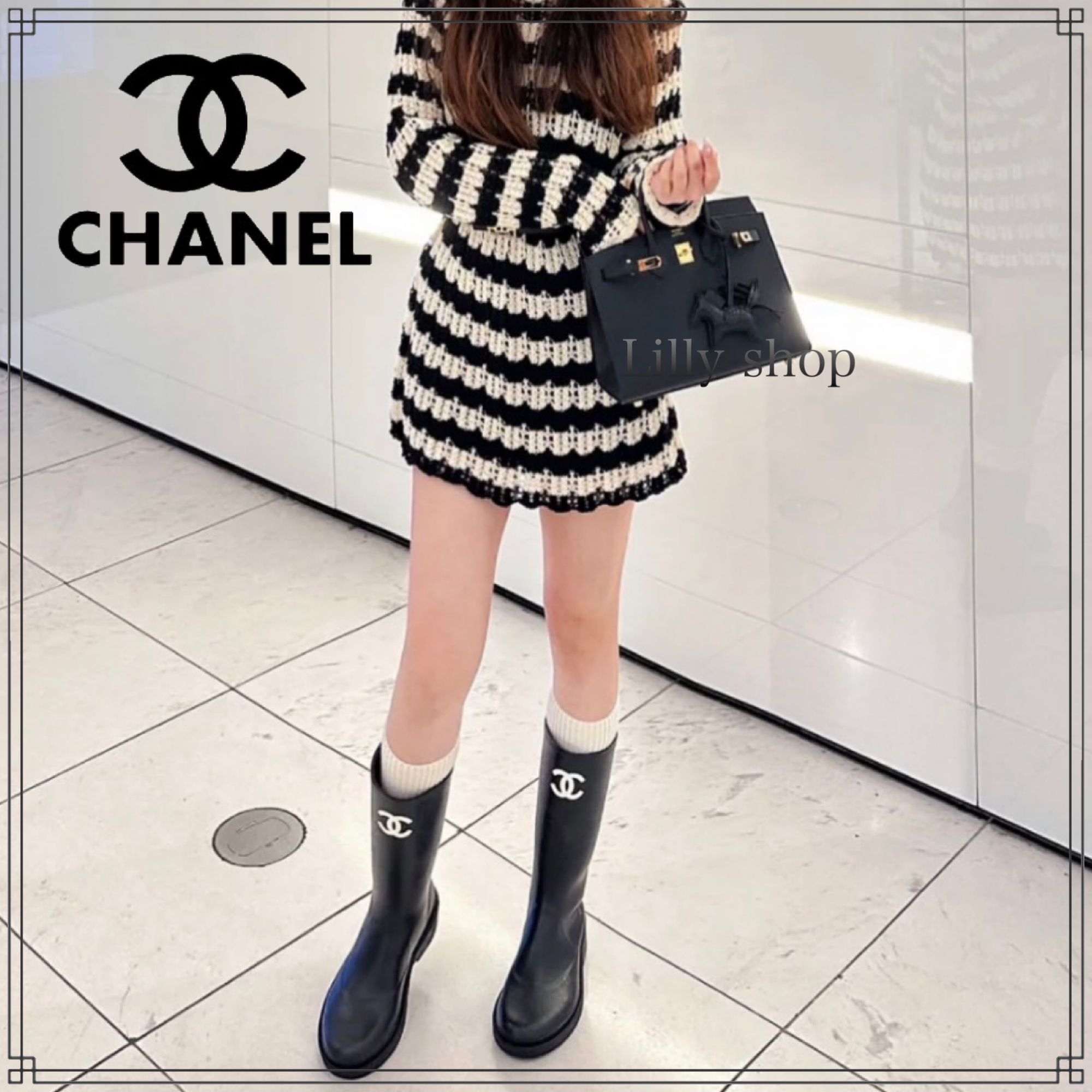 雨の日もお洒落に可愛く♡【CHANEL】レインブーツ (CHANEL/レイン