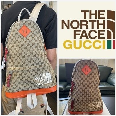 即発 コラボ GUCCI×THE NORTH FACE GGCanvas Backpack (GUCCI/バック