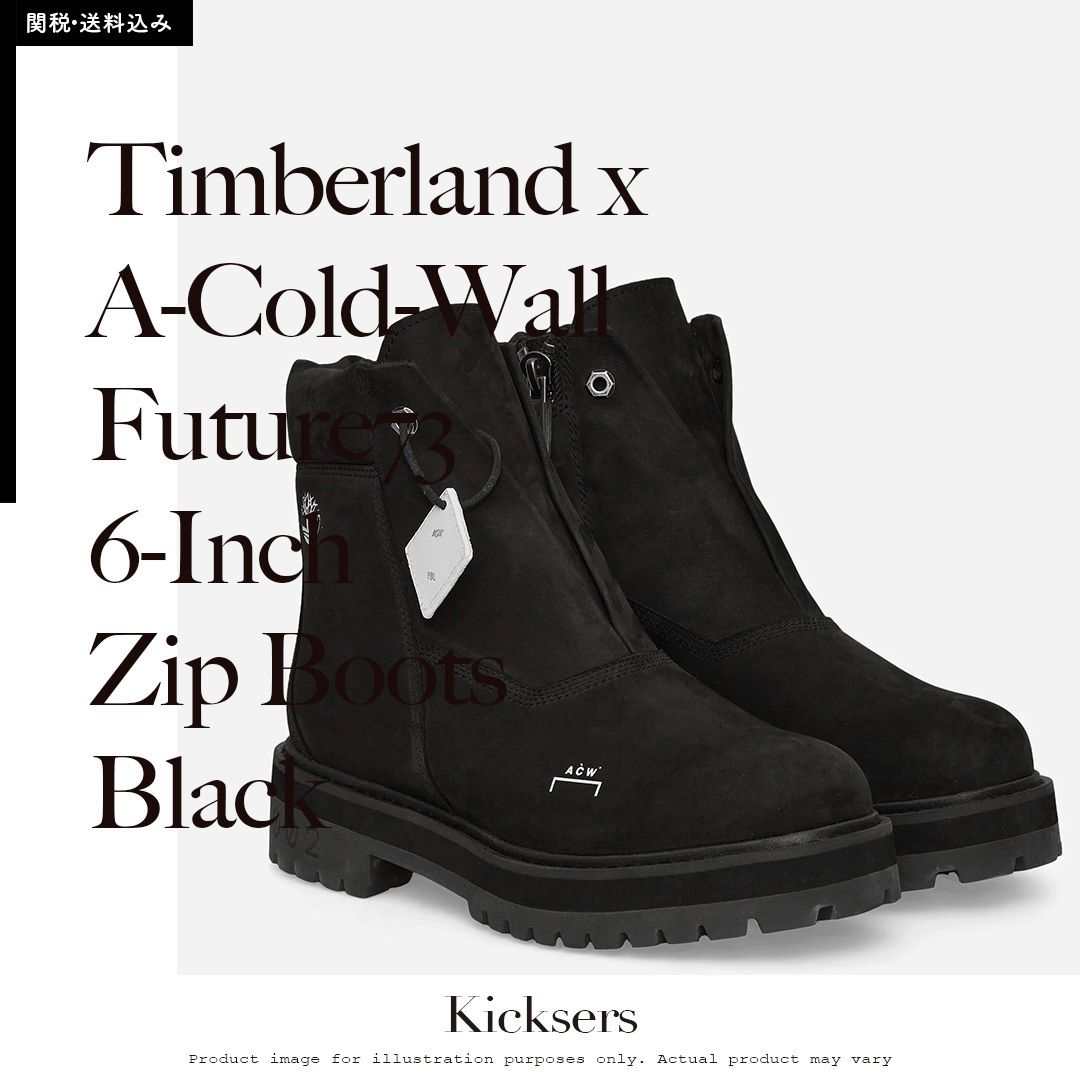 Timberland A-Cold-Wall Future73 6-Inch Zip Boots Black (Timberland