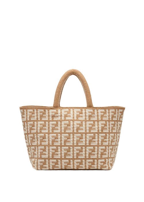 ○FENDI○FFロゴ カシミヤ ラージトートバッグ (FENDI/トートバッグ