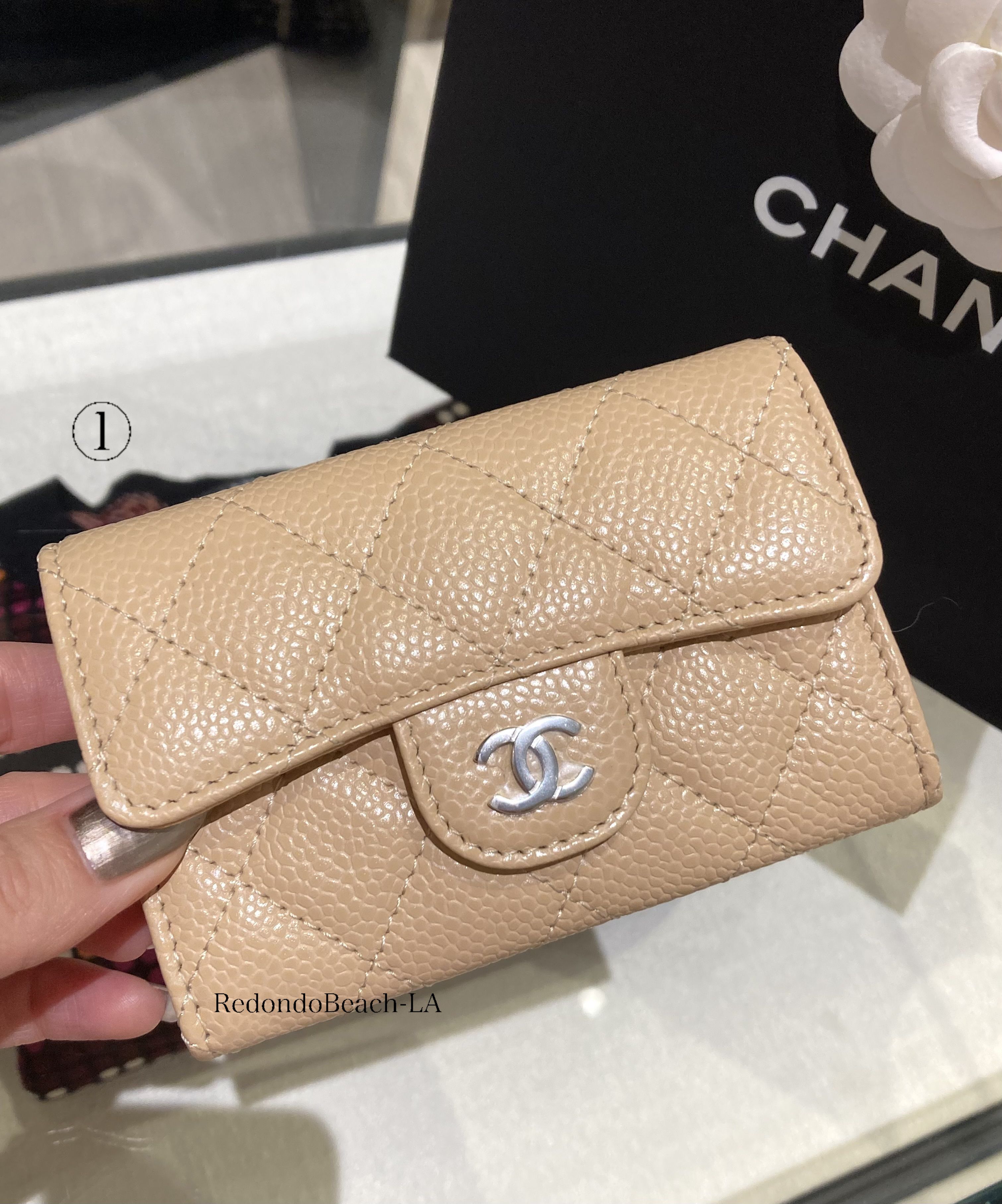 やっぱりベージュが好き】名刺入れにも☆CHANEL☆カードケース (CHANEL