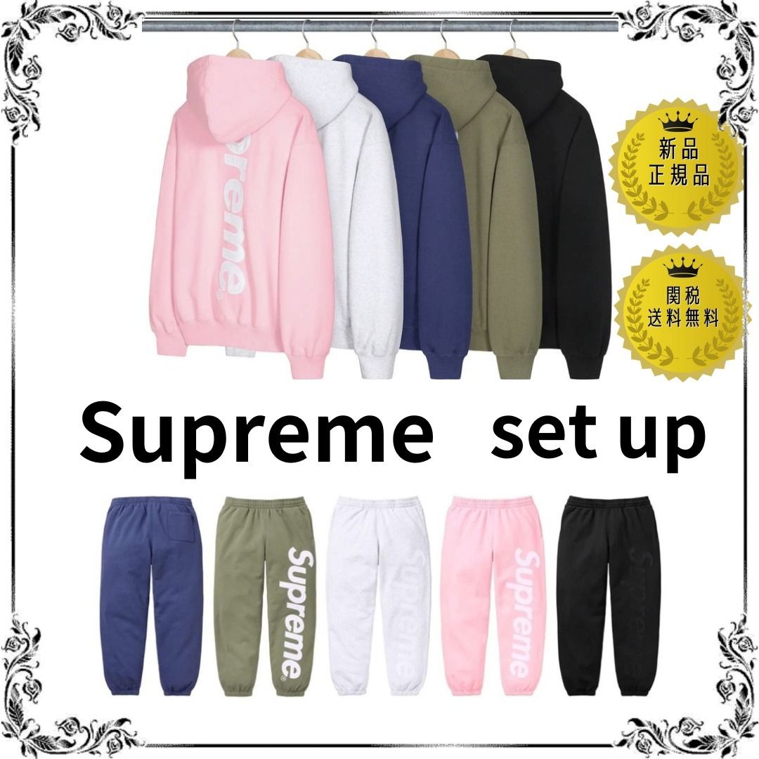 Supreme スウェット set up サテン Applique 5色〇関送無料〇 (Supreme