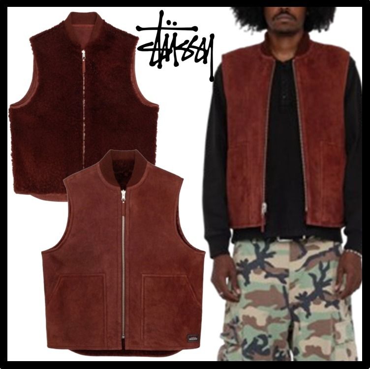 ☆関税込☆Stussy☆REVERSIBLE SHEARLING WORKGEAR VEST☆ (STUSSY