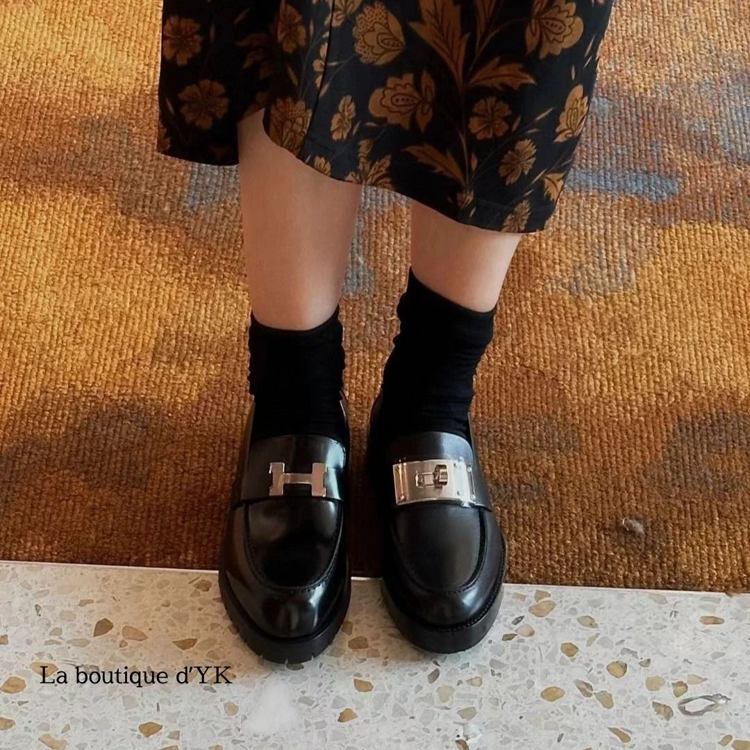 ☆ケリーバックルがステキ♪【HERMES】モカシン ホット☆ (HERMES