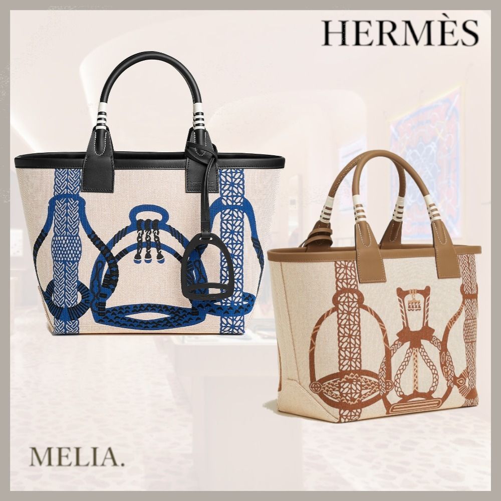 希少デザイン♪】HERMES スティープル25 (HERMES/トートバッグ