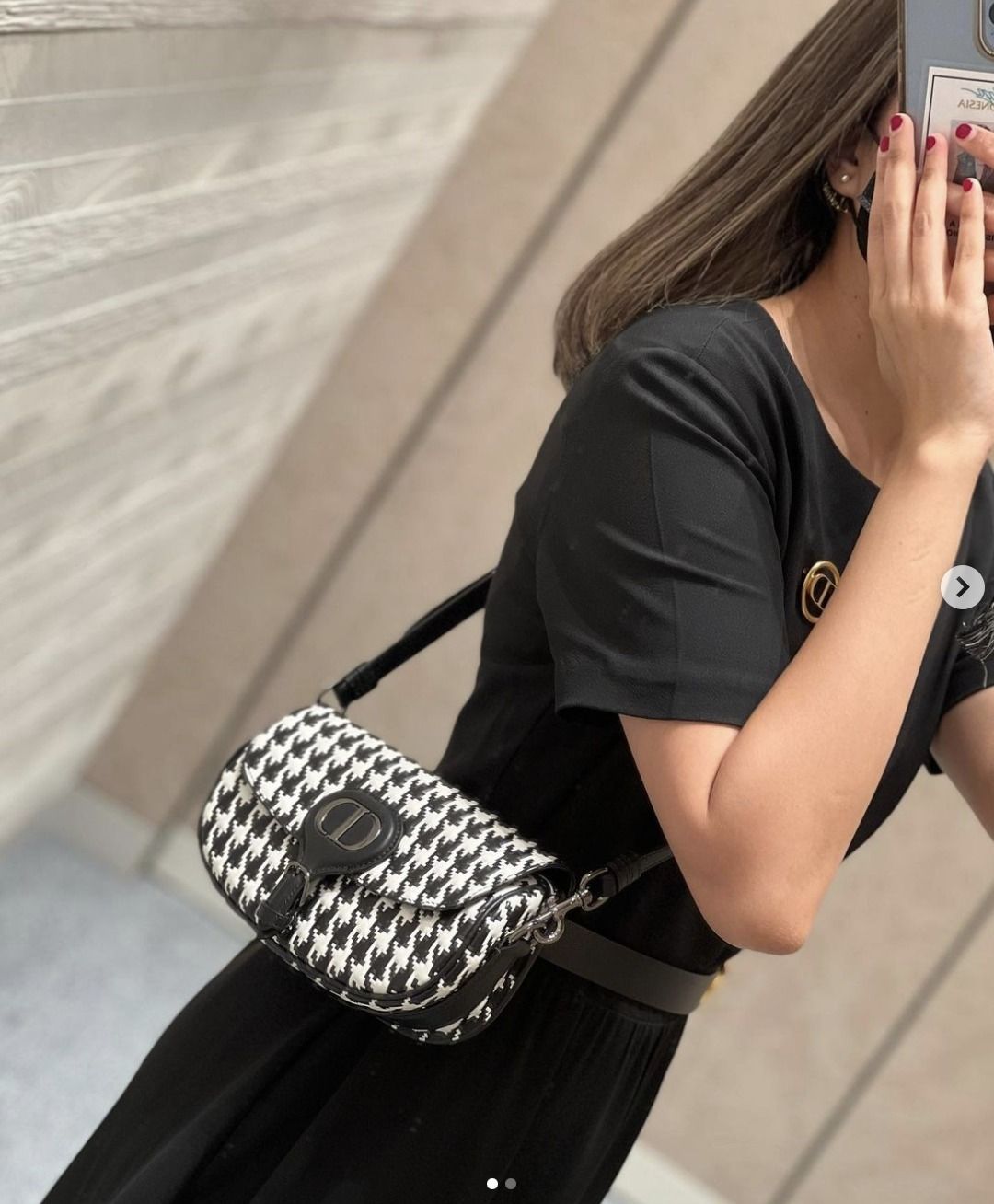 DIOR】限定数セール!! DIOR ボビー イーストウェスト 千鳥格子 (Dior