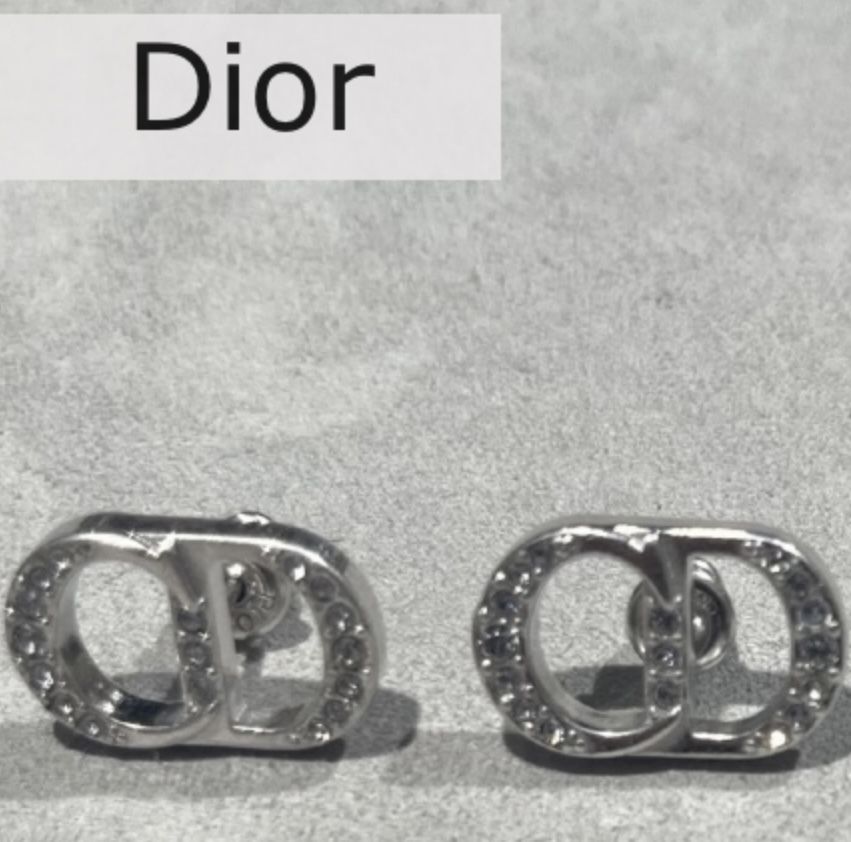 24SS】DIOR CD ICON ロゴ ピアス スターリングシルバー (Dior/ピアス