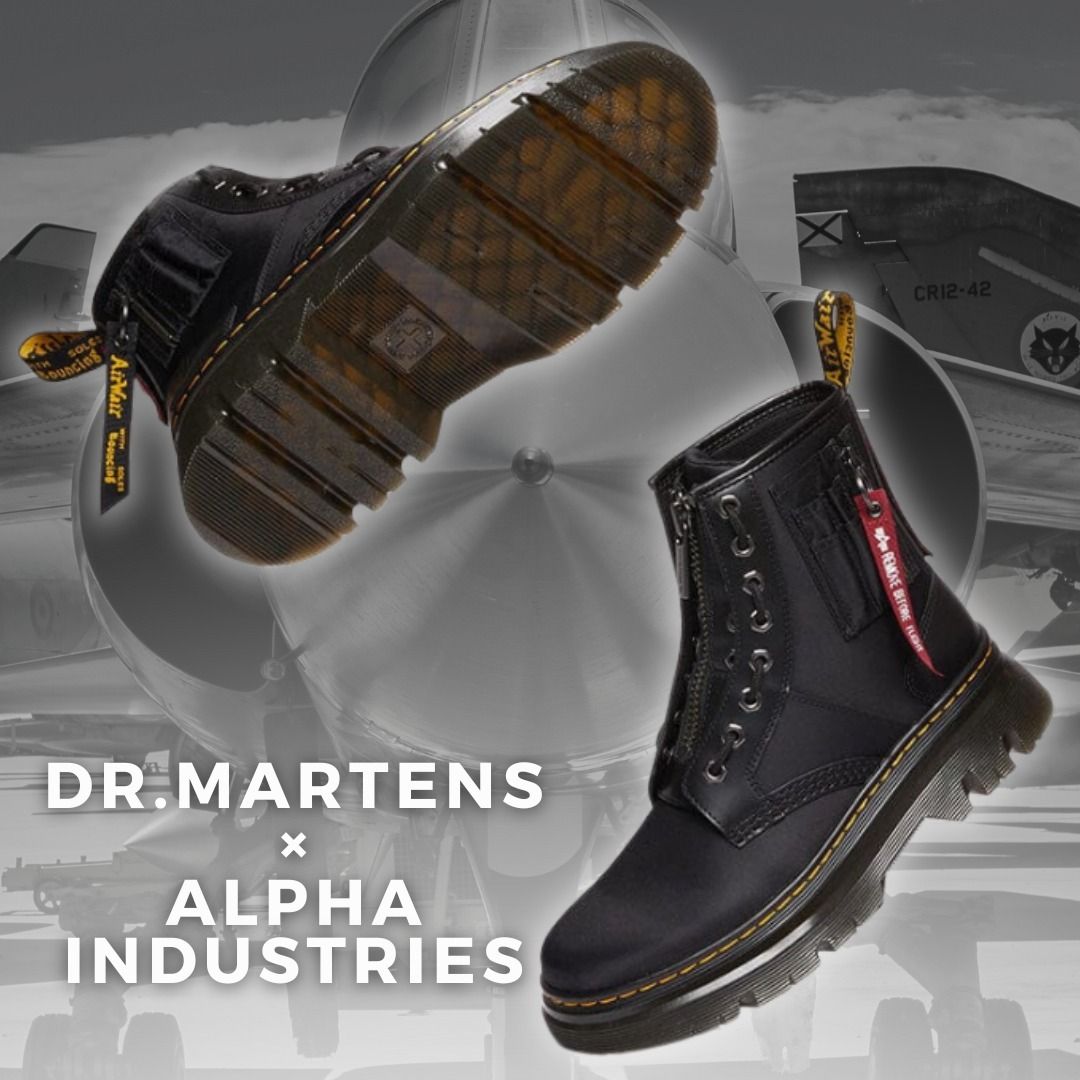 コラボ【Dr.Martens×Alpha Industries】TARIK レザー ブーツ (Dr
