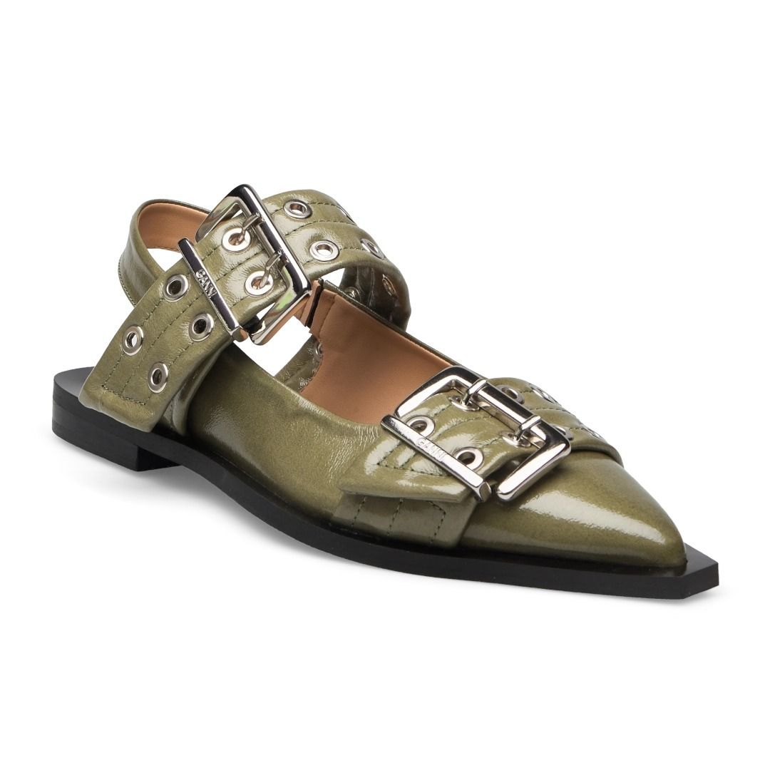 GANNI】FEMININE BUCKLE BALLERINAS/ 各色 (Ganni/フラットシューズ