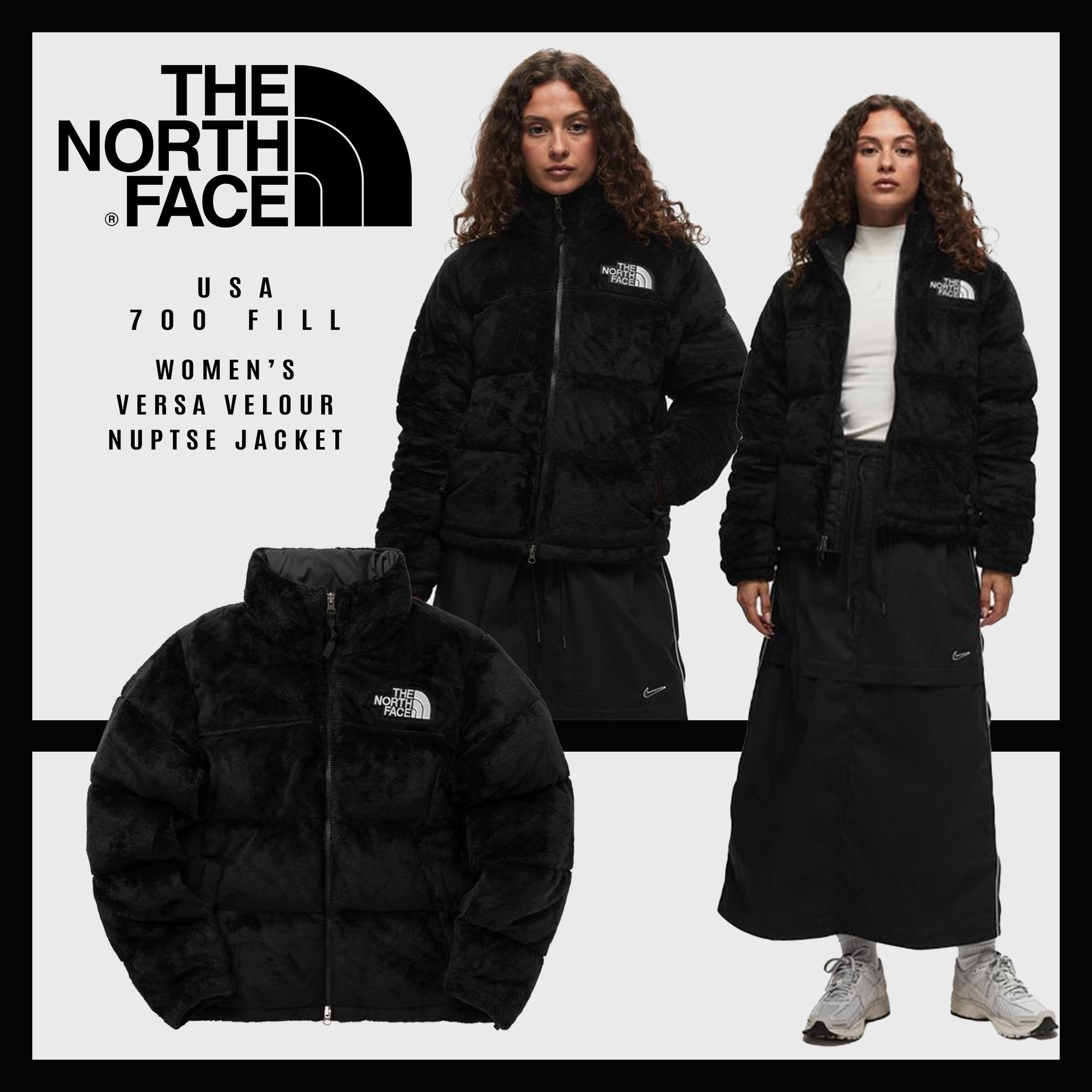 ☆ベロア☆TNF☆ウィメンズ ヌプシ ダウン ジャケット 700Fill (THE