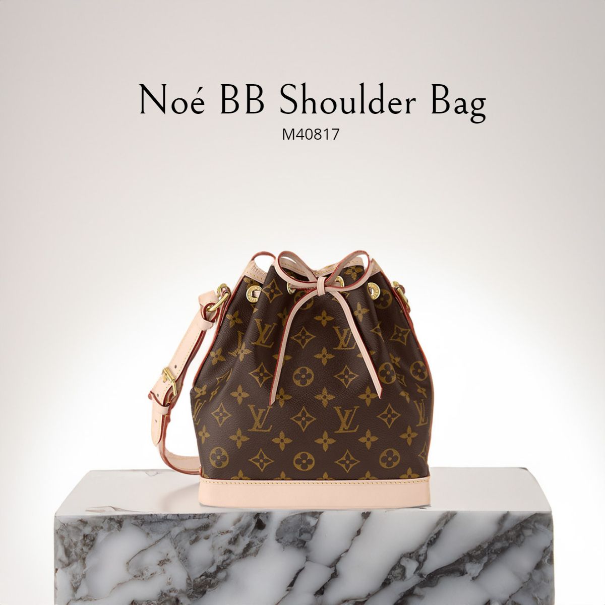 海外限定*LV ノエBB モノグラムバケットショルダーバッグ Noe (Louis