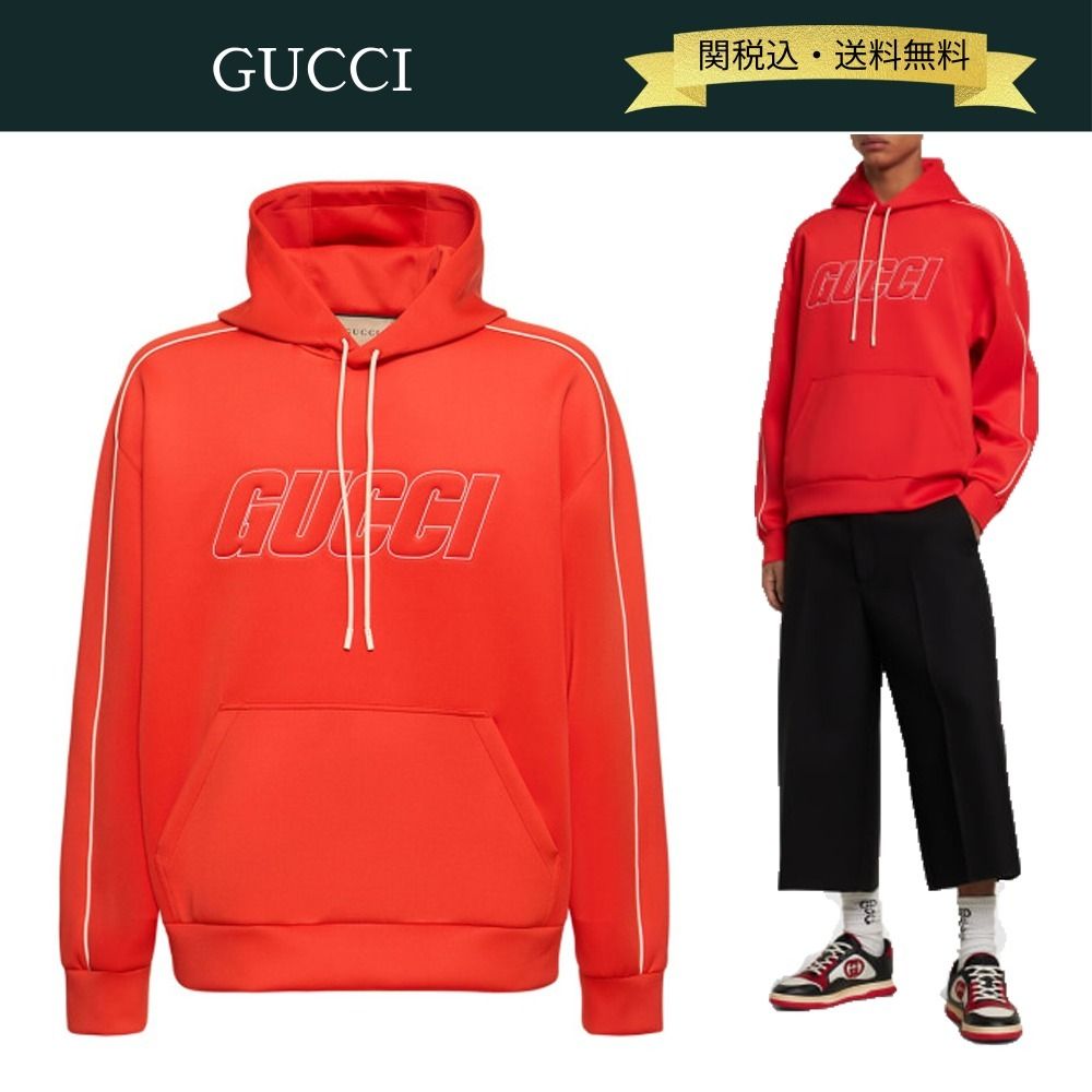 関税・送料込】GUCCI ネオプレンフーデッドスウェットシャツ (GUCCI
