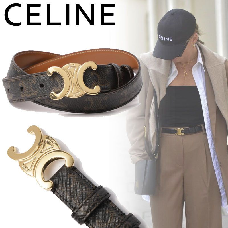 国内直営 **CELINE** ミディアム トリオンフ ベルト (CELINE/ベルト