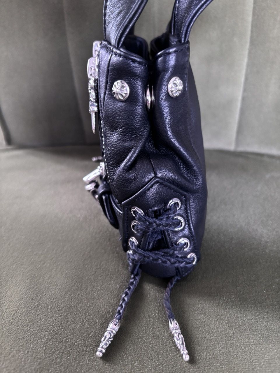 Chrome Hearts†滅多に入荷しない幻の逸品 JJ Deanレザーバッグ (CHROME