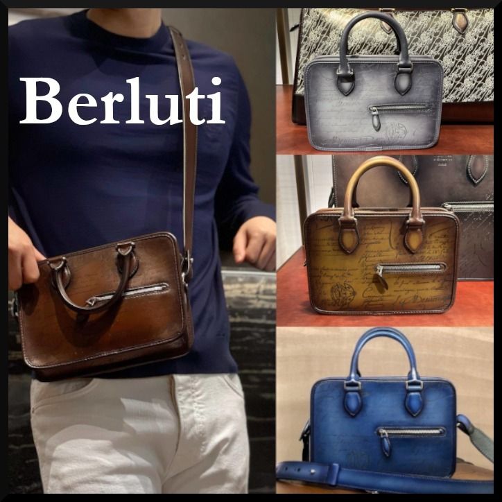 BERLUTI】アンジュール ガリバー Scritto メッセンジャー (Berluti