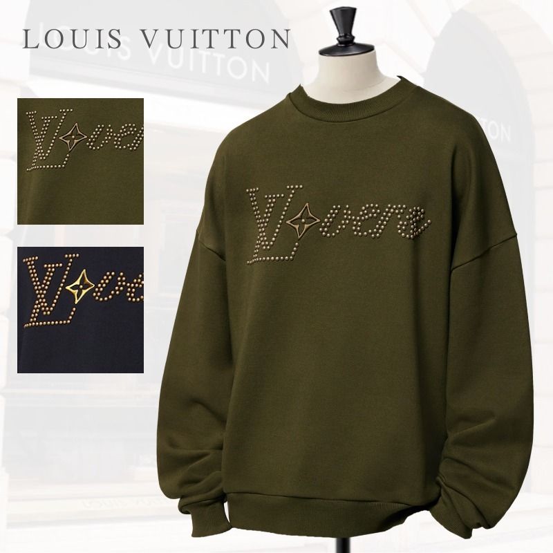 送料込*ルイヴィトン*LV loversスタッズシグネチャースウェット (Louis