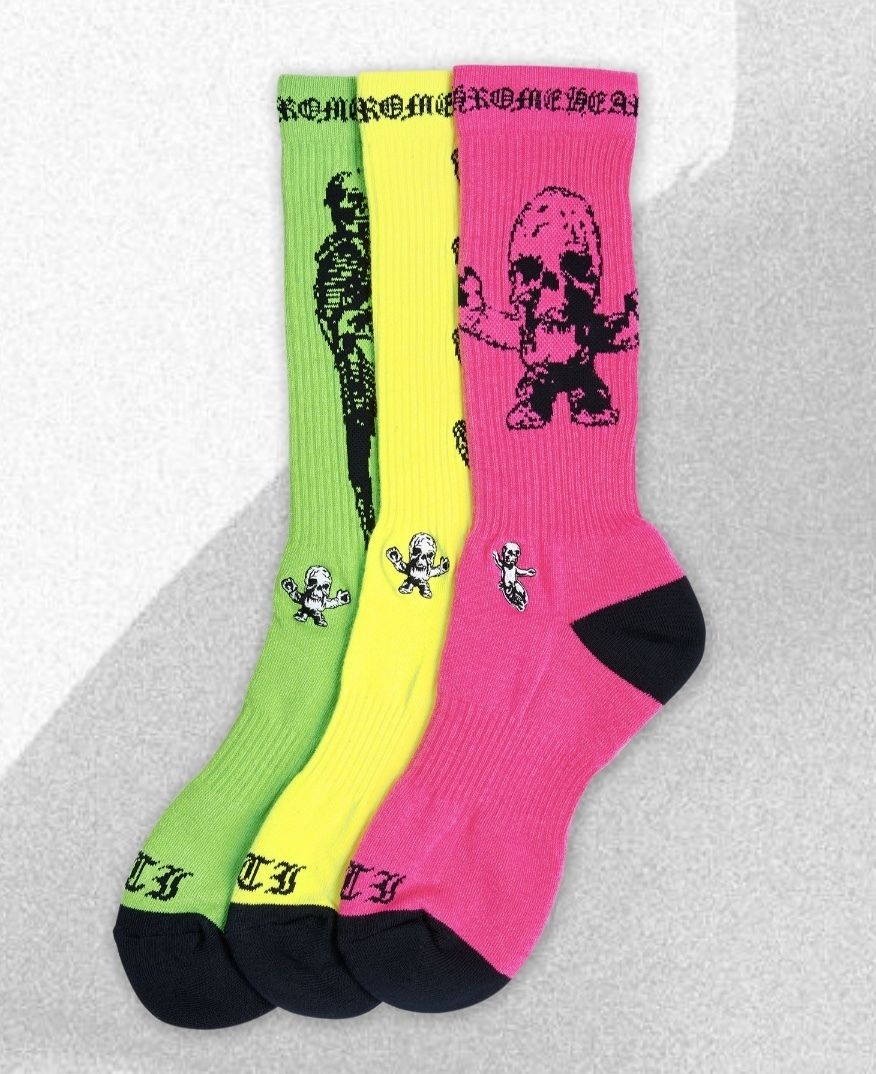 クロムハーツ】FOTI SOCKS 靴下 ☆3色セット ☆ 男女兼用 (CHROME