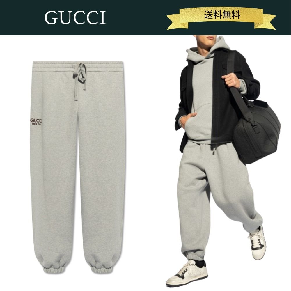 送料込】GUCCI ☆24SS☆ ロゴ入りスウェットパンツ (GUCCI/スウェット