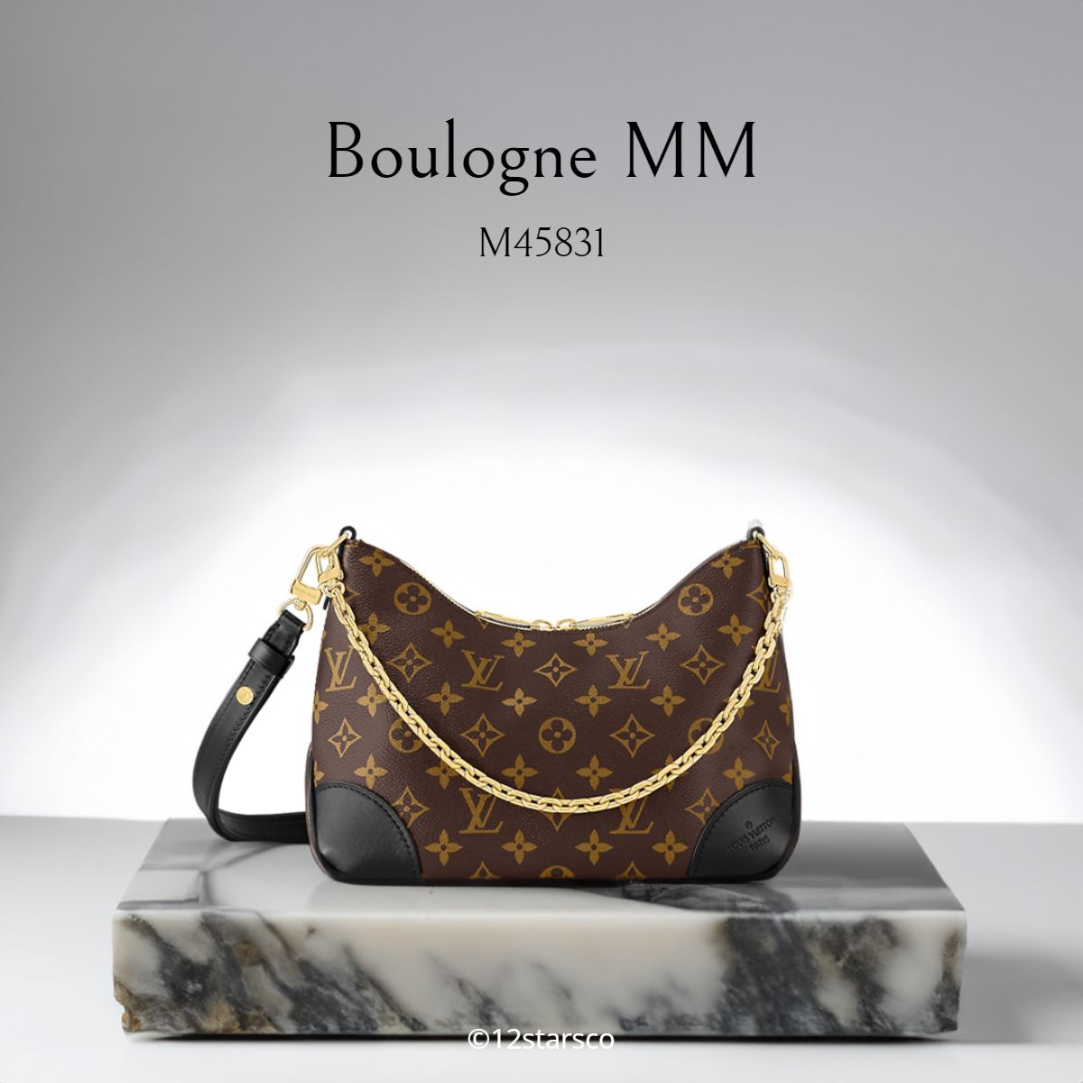 LV*ブーローニュNM モノグラムWStrapショルダーバッグ M45831 (Louis