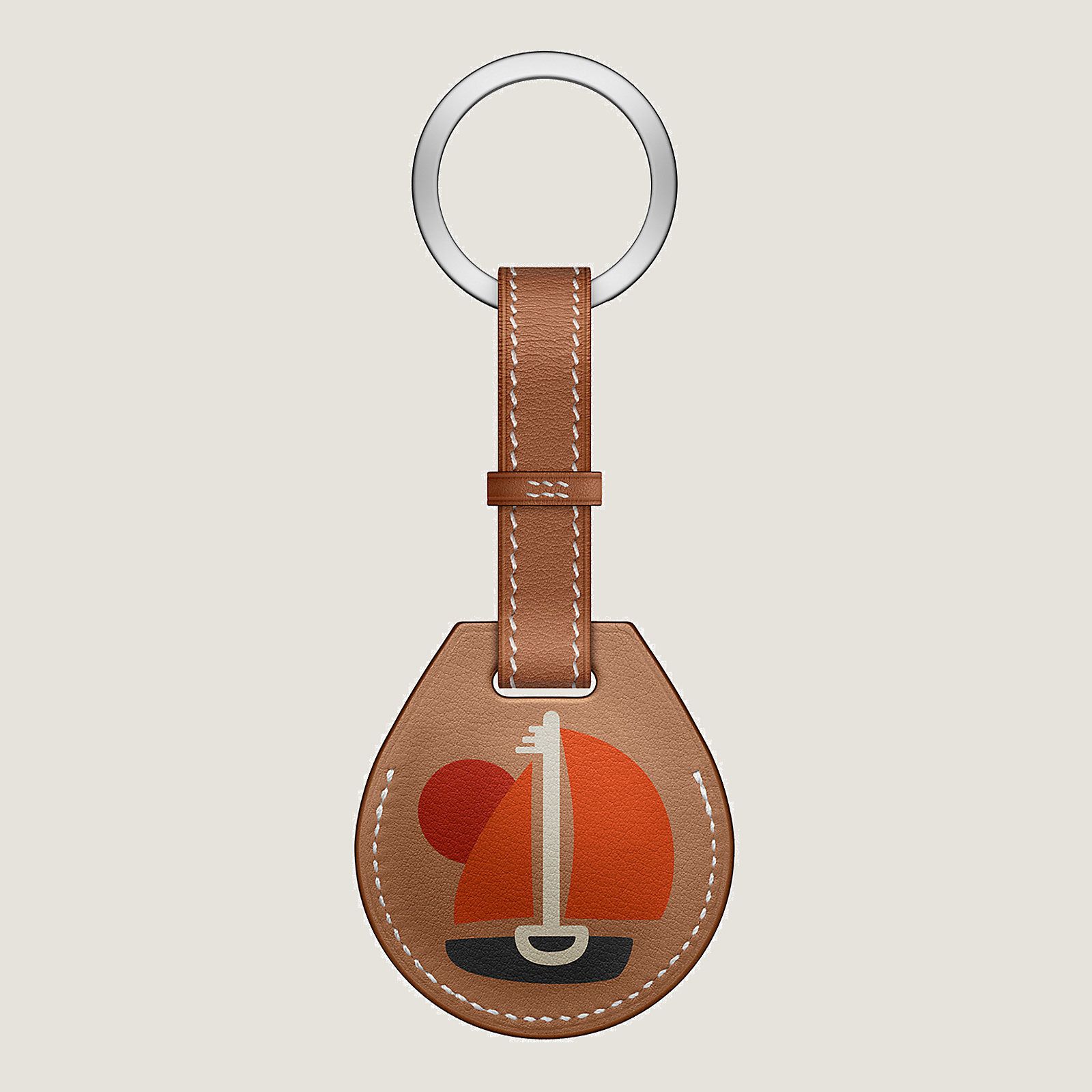 プレゼントにおすすめ】 HERMES 《Apple AirTag》キーホルダー (HERMES