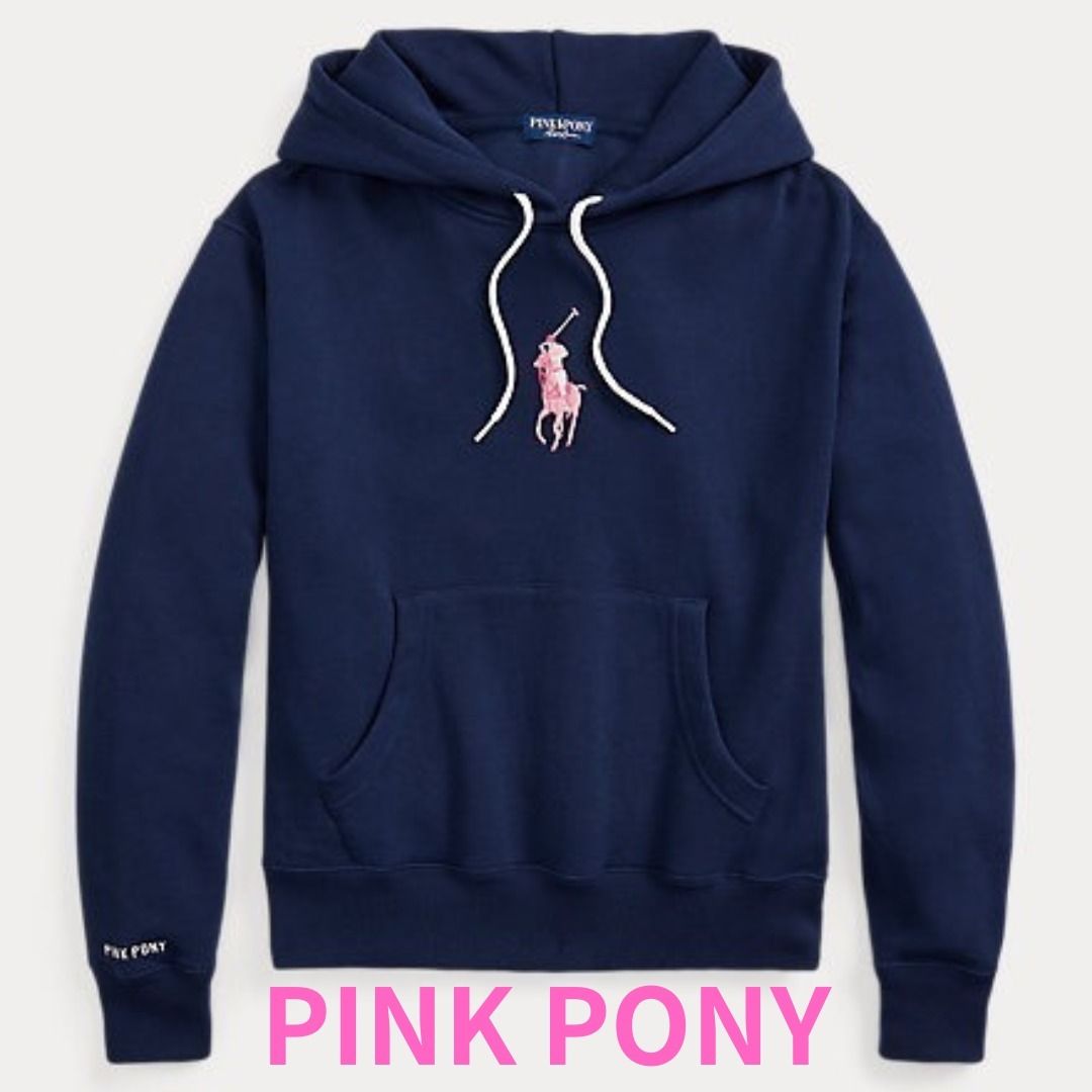 人気ピンクポニー【ラルフローレン】フリーススウェットパーカー (POLO