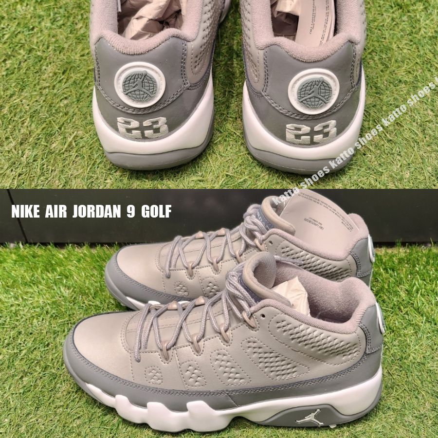 NIKE☆AIR JORDAN 9 GOLF☆MEDIUM GREY/COOL GREY/WHITE (Nike