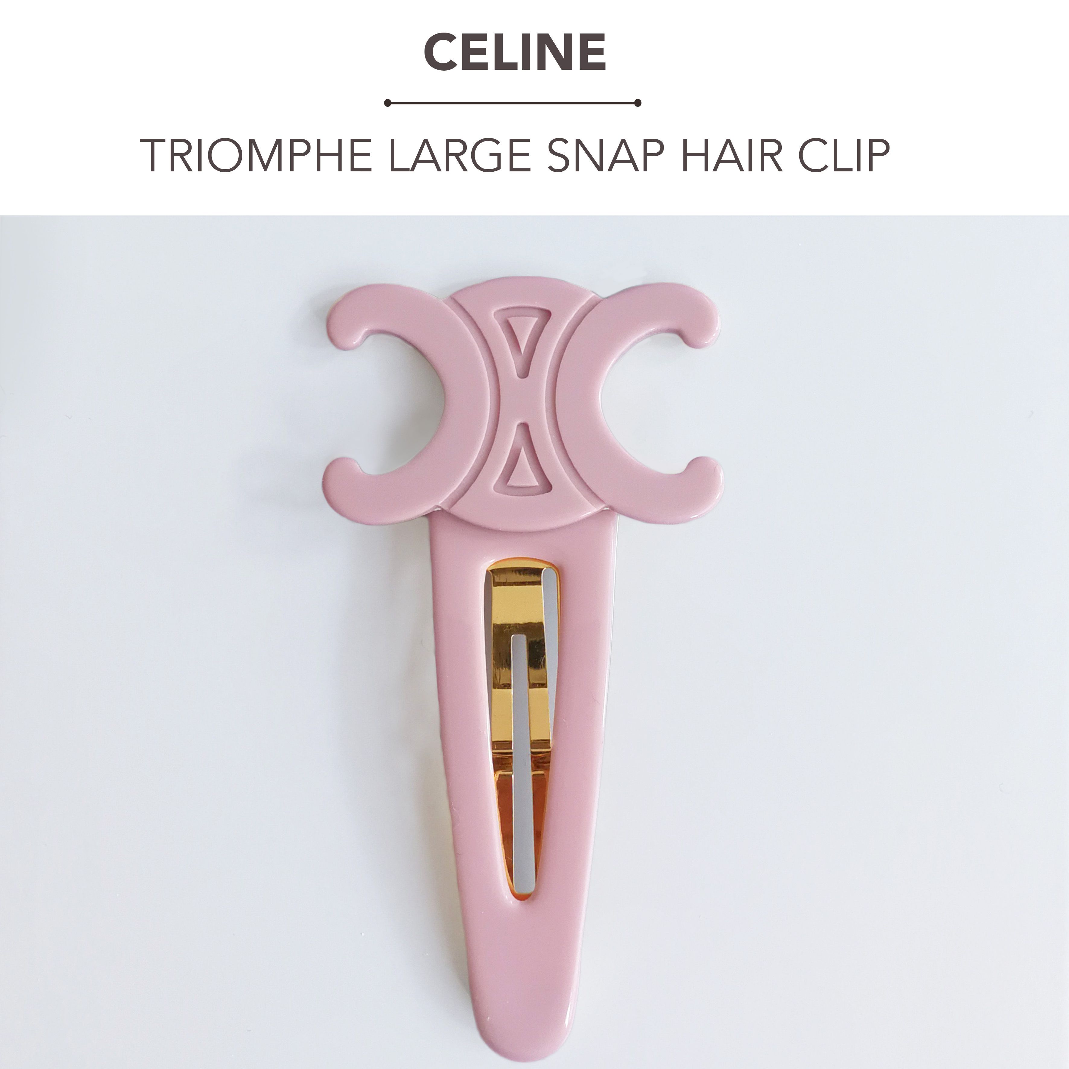 CELINE トリオンフ ラージ スナップ ヘアクリップ (CELINE/ヘア