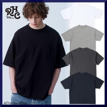 すぐ届く 定番【RHC】ロンハーマン ワイドポケットTシャツ (Ron Herman