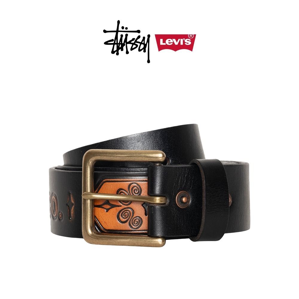STUSSY & LEVI'S】 EMBOSSED LEATHER BELT (STUSSY/ベルト) 106130982