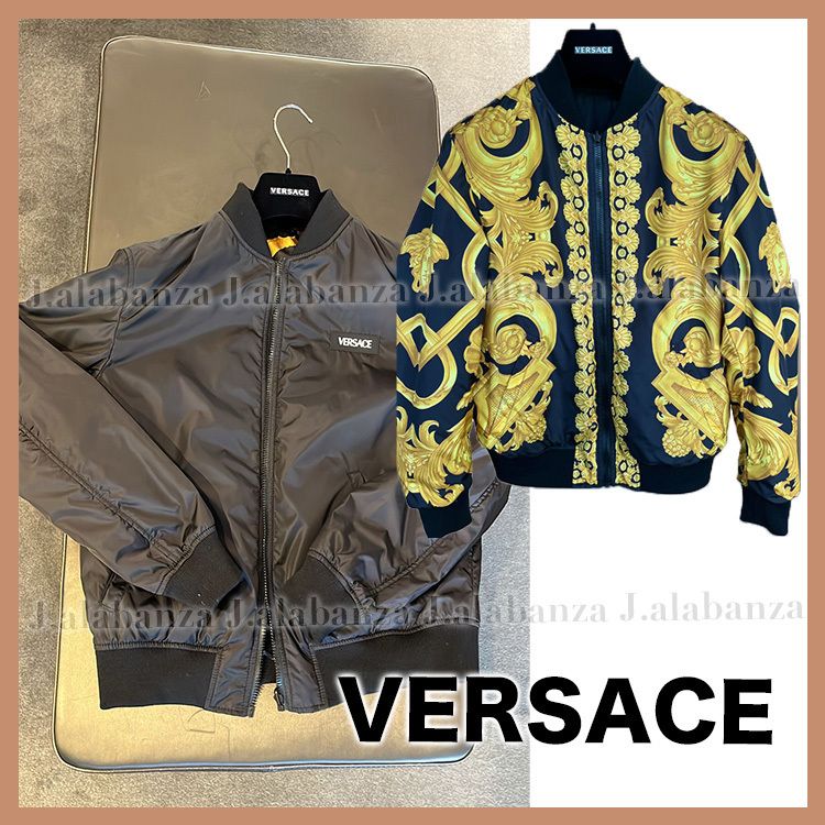 ヴェルサーチェ☆リバーシブル バロック模様ジャケット (VERSACE