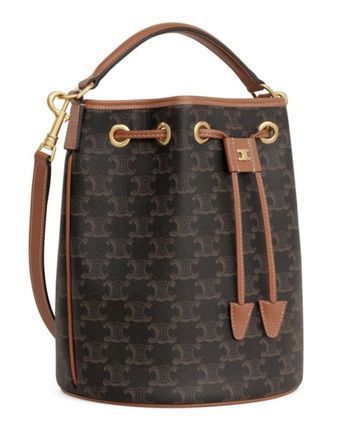 Celine☆クララ バッグ トリオンフキャンバス＆カーフスキン (CELINE