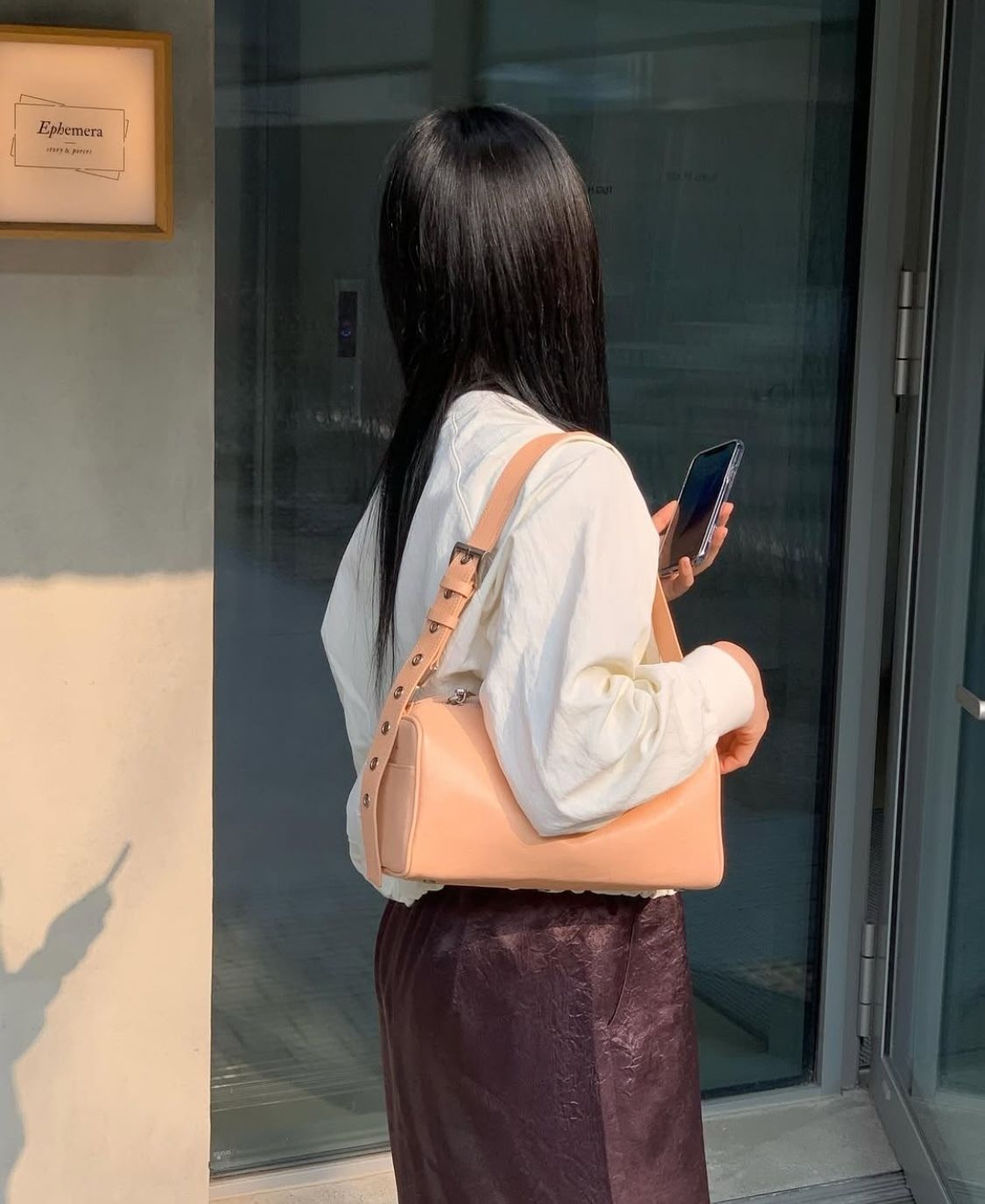 韓国 レザーアイテム【minitmute】BRETT BAG ブレットバック