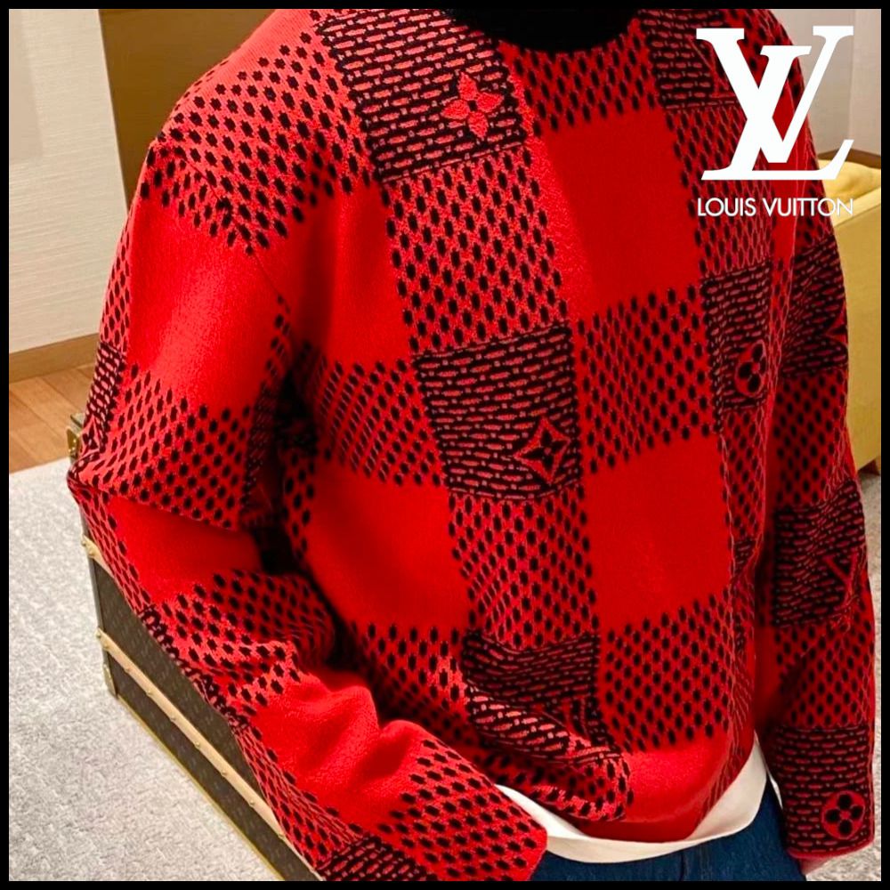 平野紫耀さん着用☆】ルイヴィトン ダミエウールクルーネック (Louis