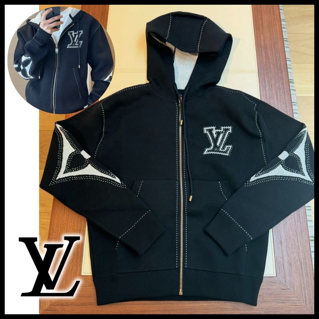 カジュアル×上品♪】ルイヴィトン ジップアップパーカー (Louis