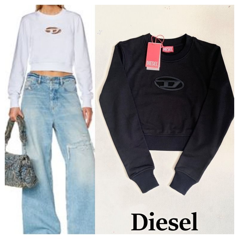 DIESEL F-Slimmy-Od クロップド スウェットシャツ (DIESEL/スウェット